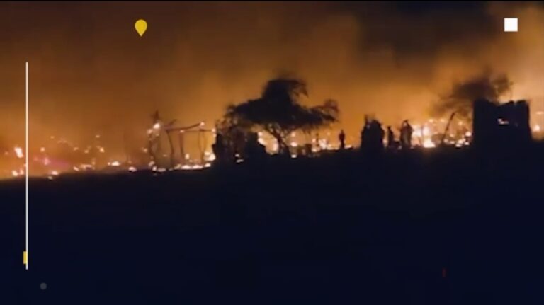 قصف الطيران لمدينة الضعين