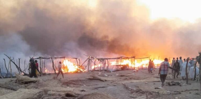 حريق سوق الرقيبات