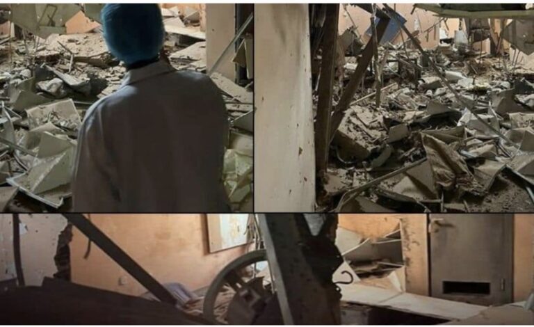 تدمير الطابق مستشفى علياء