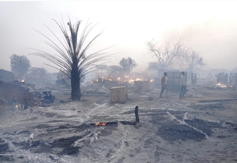 حريق رهيد البردي