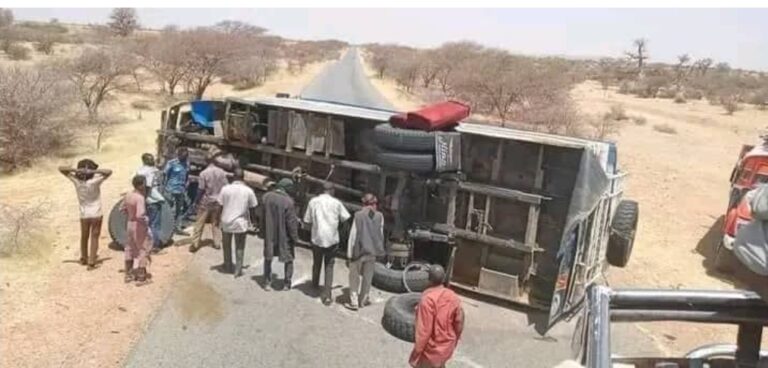 إنقلاب عربة سفرية