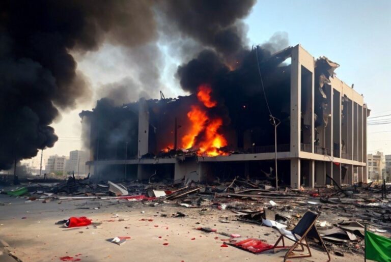 قصف مباني جامعة الجزيرة