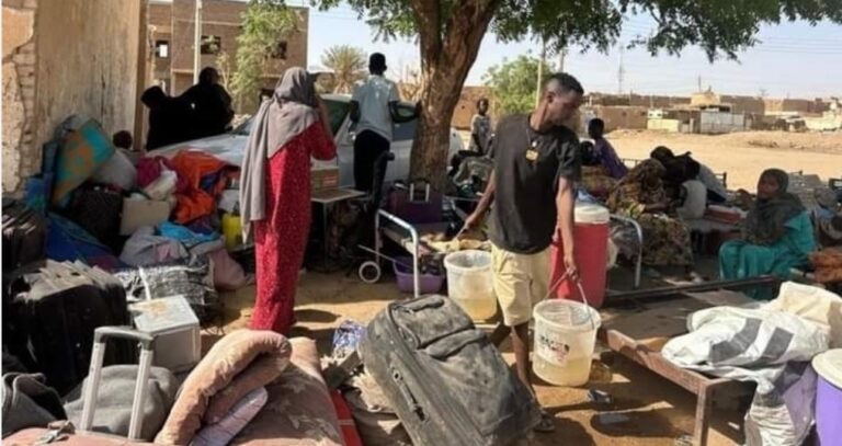 النازحين السودان
