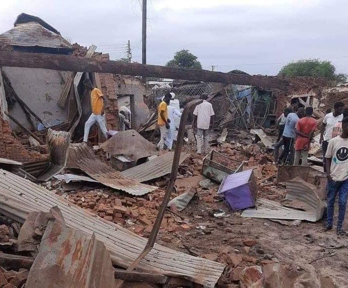 نيالا-قصف-جوي